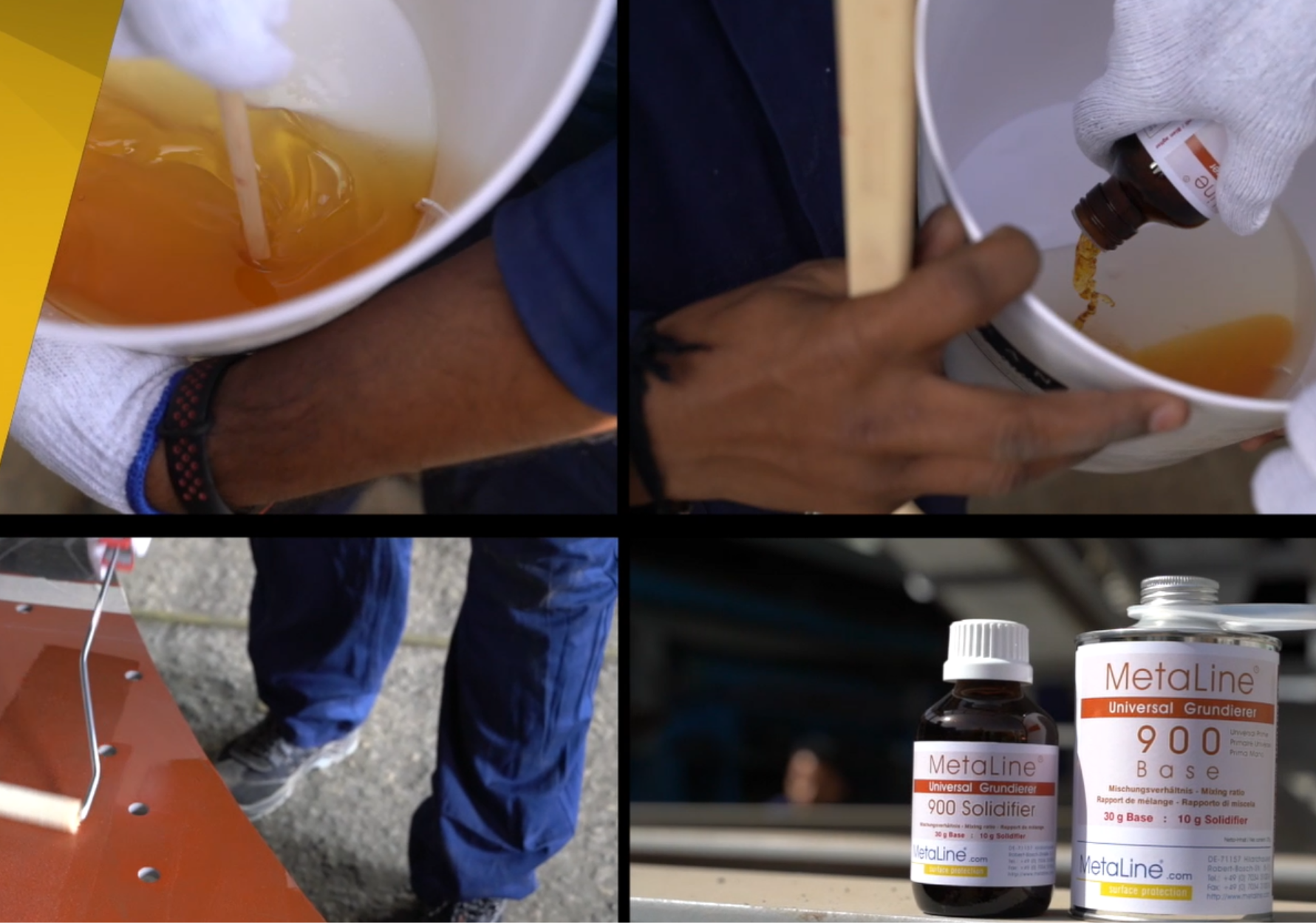 Rinsing Screen — GC-Metaline in Industrial Protection Process Image