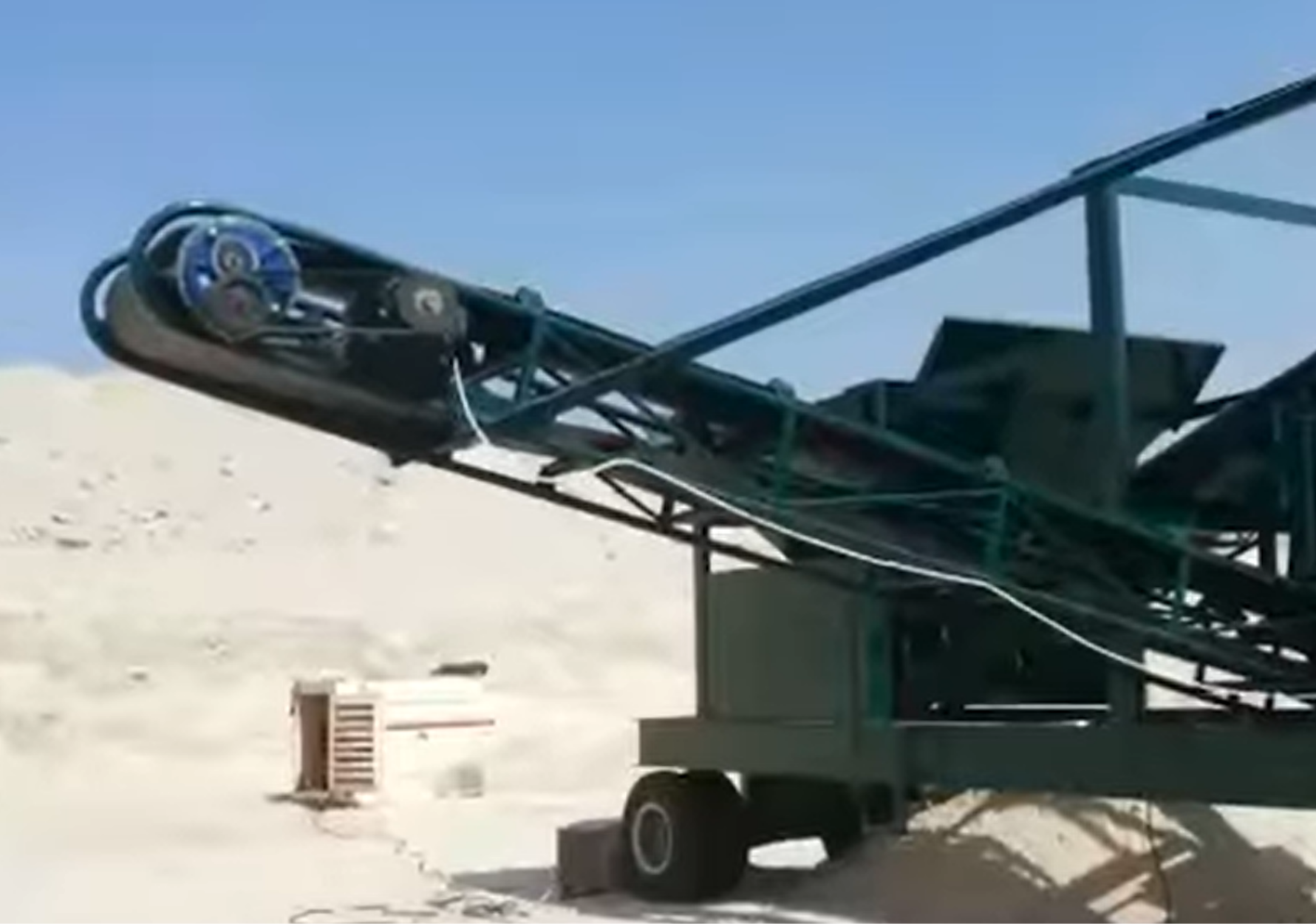 vibrating screening unit stacking conveyors plant Image