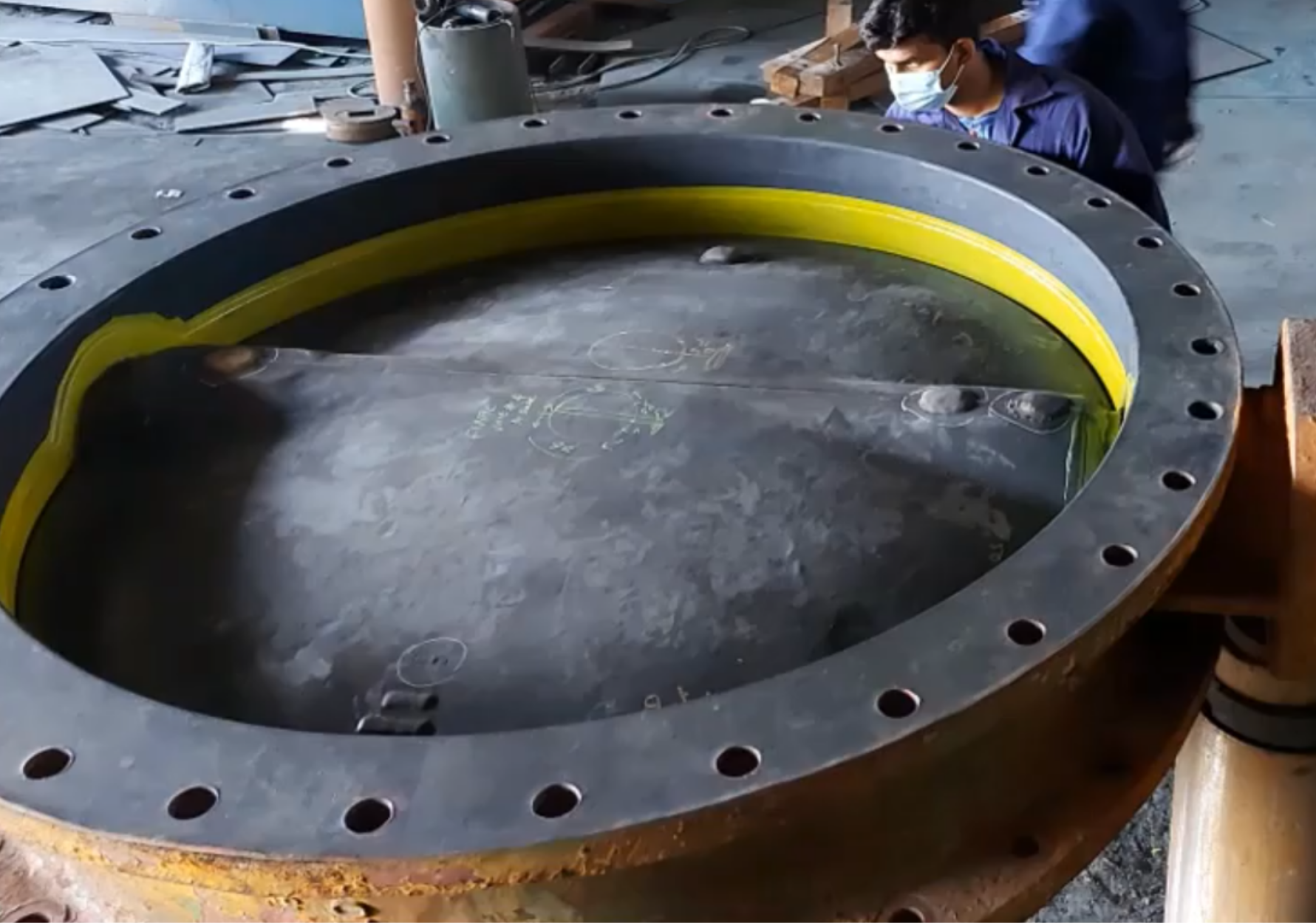 MetaLine Coating on Butterfly Valve — High Wear & Corrosion Protection Image